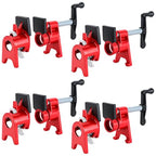 4 Pack 3/4" Wood Gluing Pipe Clamp Set with Foot and Protective Pad