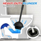 FORASTO 3Pack 2 in 1 Toilet Brush and Plunger Set, Extended Handle Plunger,Toilet Bowl Brush Plunger Set,Bathroom Cleaning Tools,Toilet Brush Plunger Combo,Cleaning Supplies，Black - color: Black, size: 3Pack