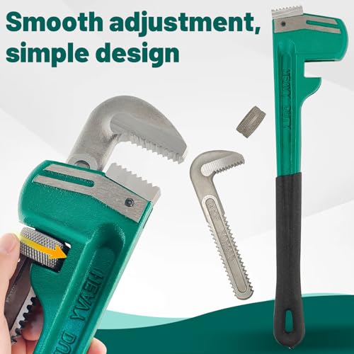 3PCS Heavy Duty Pipe Wrench Set 10 14 18 Inch Non-Slip Grip - size: 10&14&18in