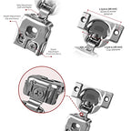 Berta (10 pcs) 1" Overlay Cabinet Door Hinges, 90 Degree Restricted Opening Angle Soft Closing Face Frame Hinges, 6-Ways 3-Cam Adjustment, Concealed Kitchen Cabinet Door Hinges with Screws - size: 1" Overlay