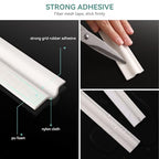MOPMS Draft Stopper Sweep, Door Weatherproofing Stripping, Window Seal Strip Self-adhisive Soundproof Cuttable Weather Length 19.7 Ft (3 Pcs x 6.56 Ft), White - color: White, size: 19.7 ft (3 pcs)