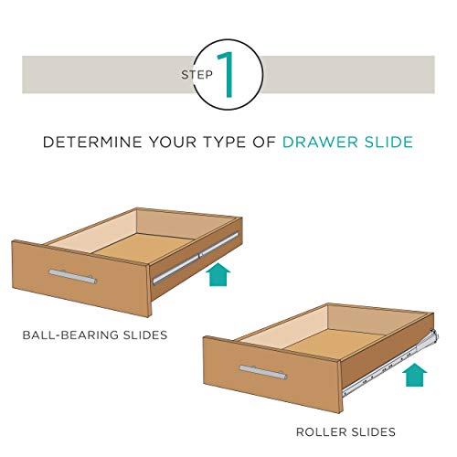Liberty D68812C-W-TX 12 Bottom Mount Drawer Slide