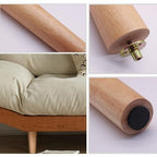 Solid Wood Replacement Furniture Sofa Couch Legs 8 inch Heavy Duty Set of 4 - color: Straight- Set of 4, size: 8"