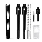 Diamond Core Drill Bit 1"(25mm) with Pilot Bit & Adapters (SDS Plus & Hex) – Upgraded Welded Segments, 8.6" Depth – for Concrete, Solid Brick, Hollow Brick, Masonry & More - size: (1"/25mm)