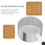 1PCS 2/3CUP(158ml) Dog Cat Food Scoop, Measuring Cup with Inner Scale - size: 2/3 cup