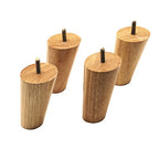 Solid Wood Replacement Furniture Sofa Couch Legs 4 inch Heavy Duty Set of 4 - color: Slant- Set of 4, size: 4"