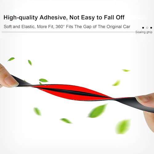 Car Weather Stripping 14mm Car Windshield Weather Seal Rubber Stripping Trim Weatherstrip Adhesive T Shape Sunroof Seal Cover Leak Sound Proofing (16 Feet) - size: 0.55 in x 16 ft