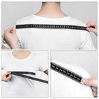 Tape Measure Body Measuring Tape, 120 Inch Soft Fabric Measuring Tape for Sewing Cloth Measurement, Double Scale Tailor Ruler for Weight Loss Medical Measurement Nursing Craft(White/Black) - color: Black and White