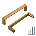 10 Pack 3.75 Inch Antique Brass Cabinet Pulls, Kitchen Hardware - color: Antique Brass, size: 3.75"/96MM Hole Center, style: 10 Pack