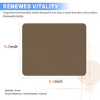 Azobur Sofa Repair Patch, 6 Piece Microfiber Patches, Self-Adhesive Patch Repair for Fabric Sofas, Luxurious Look, Quick Fix (Brown) - color: Brown