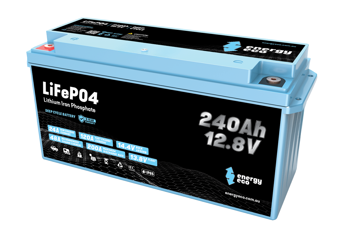 Energy Eco EE12-240-BT-DC - 12V 240Ah LiFePO₄ Battery with External Reset