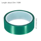 uxcell Green Heat Tape, 1 Roll 30mmx33m 108ft High Temperature Heat Resistant Tape for Sublimation,Heat Vinyl Press,Heat Transfer, Circuit Board, No Residue - color: Green, size: 30mmx33m