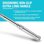 DURATECH Extra Long Handle 1/2-Inch Drive Ratchet, 90-Tooth Ratchet Wrench - size: 1/2" with 15" handle