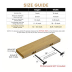 6pcs Wall Shelf Brackets Heavy Duty Floating Shelf Bracket Hidden,Invisible Black Shelving Brackets Decorative Floating Shelf Hardware Heavy Duty,Metal Shelf Support Bracket(8"-6pcs) - size: 8 inch-6pcs