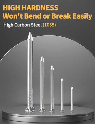 Concrete Nails 1 Inch for Masonry & Cement Walls - size: 1 Inch