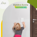 TG Mid-Size Screwless Toggle Light Switch Cover Plate, 1 Pack, White - color: White, size: 1 Gang