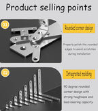 4 Pack Flat Mending Plate for Wood, Stainless Steel Straight Brackets Flat Repair Fixing Wood Brace Joining Plates Connector with Fixing Screws (4, One line shape10in) - size: One Line Shape 10 in