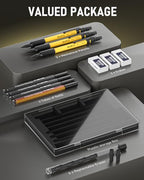 Nicpro 3 PCS 1.3 mm Mechanical Pencil Set with 48 Lead Refills, 3 Eraser - style: 3 Pack (Yellow)