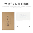 Ravinte Matte Black Square & Solid Cabinet Handles,10 Inch,15 Pack - size: 10 Inch Hole Center