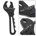 WFLNHB 3AN-16AN Adjustable Wrench Aluminum Tool Spanner for Hose End Fitting Black