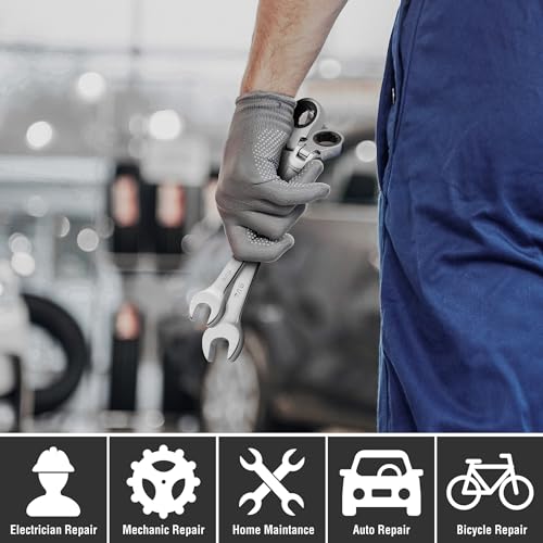 DURATECH 5/16" Flex-Head Ratcheting Combination Wrench - style: 5/16"