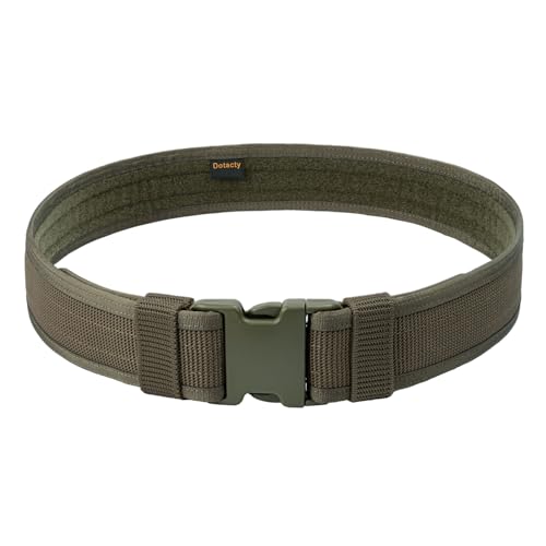Security EMS EMT Firefighters Work Belt 2" Wide Camping Hiking Utility Tool Belt Airsoft Paintball Gear Holster Belt - color: Green(2 Inch Width), size: X-Large