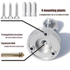 Solid Mental Magnetic Door Stop, Wall Mounted, Silver, 2 Pack - color: Silver
