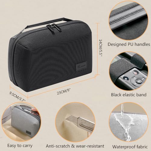 Kaxich Travel Electronics Organizer Pouch, Portable Cable Organizer Case - color: Black