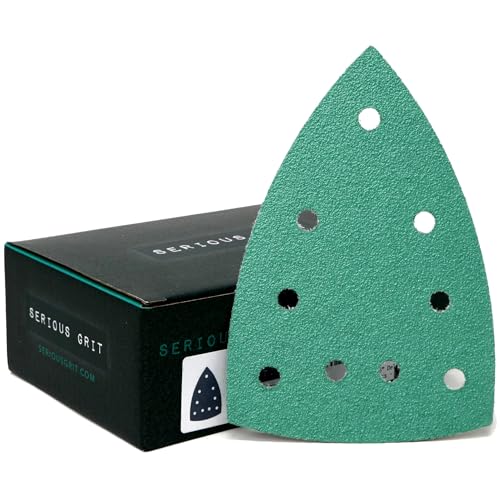 Serious Grit - 4" x 6" Delta P60 Grit Sanding Sheets - 25 Pack Box - size: 60 Grit