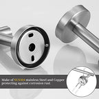 Towel Bar Set Brushed Nickel, Bathroom Towel Ring Set 5pcs Including 2pcs 16'' Tower Bar, Towel Ring and 2 PCS Towel Hooks - color: Brushed Nickel-5pcs-16inch