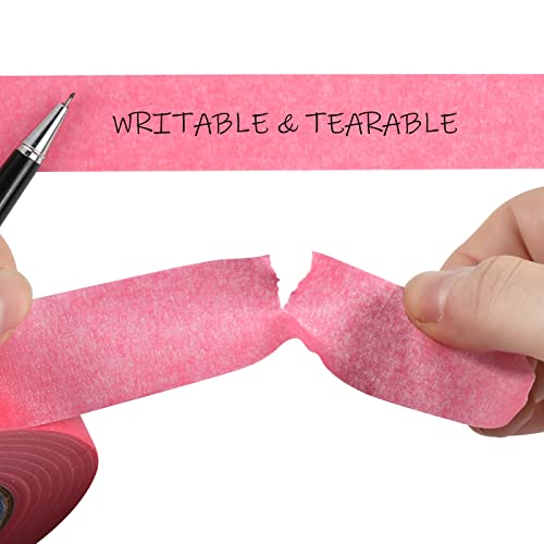Pink Painters Tape,0.7" x 60 Yards x 3 Rolls (180 Yards Total) - color: Pink, size: 0.7", 60 yards