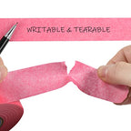 Pink Painters Tape,0.7" x 60 Yards x 3 Rolls (180 Yards Total) - color: Pink, size: 0.7", 60 yards