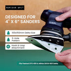 Serious Grit - 4" x 6" Delta P220 Grit Sanding Sheets - 50 Pack Box - size: 220 Grit