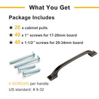 20 Pack Oil Rubbed Bronze Cabinet Pulls 3 Inch Drawer Pulls 8222 - color: Oil Rubbed Bronze, size: 3 Inches, style: 20 Pack Arch Pull