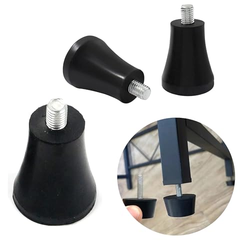 4 PCS 2.44" Height M8 Adjustable Furniture Legs Feet Pads - size: 2.44"