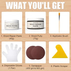 Wood Furniture Repair Kit (Black-Brown) for IKEA - color: Black-brown for Hemnes / Kallax / Bestå / Alex / Lagkapten / Lack / Micke