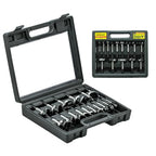 Forstner Bit Set 16Pcs Hex Shank, Wood Drill Bits Set with Multi Sided Shank, Forstner Bits for Woodworking - style: 16PCS Forstner Bits Set