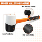 Rubber Mallet Hammer Flooring Mallets 32oz - size: 32 oz