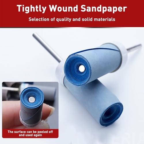 10PCS 3000 Grit Sanding Drums for Rotary Dremel Tool - size: 3000 Grit