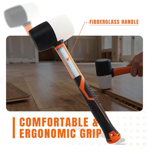 Small Rubber Mallet Hammer Flooring Mallets 8oz - size: 8 oz