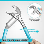 DURATECH 3-Piece Water Pump Pliers Set(8", 10", 12"), Groove Joint Pliers - style: 8"&10"&12"