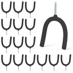 HUHOLE 16 Pack Screw in U Hooks Wall Organizers - style: U Hook 16PC