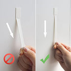 MOVELYST Clear Wall Hooks for Hanging, 30 Hooks+40 Strips, Value Pack (S) - size: Small, style: Clear-30+40
