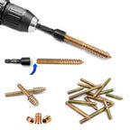 3/8"-16 Hanger Bolt Driver Double Headed Wood Screws Fully All Threaded Rod Threaded Insert Hexagon Head Drill Driver Bits - size: Driver 3/8-16"-1pcs