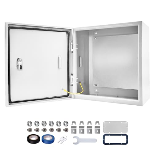 Electrical Junction Box 20x20x6, NEMA 4X IP66 Steel Enclosure Box - size: 20 x 20 x 6''