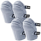 Soulchen 2 Pairs Heavy Duty Construction Knee Pads for Work, Gray - color: Gray