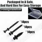 laffeya Bear Claw Picture Hangers, Multi-Purpose Double-Headed Screws - style: Black Three Size
