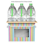Univivi Fabric Foldable Storage Boxes with Lids, 4 Pack, Colorful - color: Colorful Ripple