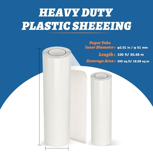 Yiech Carpet Protection Film 24" x 50' - Self Adhesive Floor Protector - size: 24"x50'
