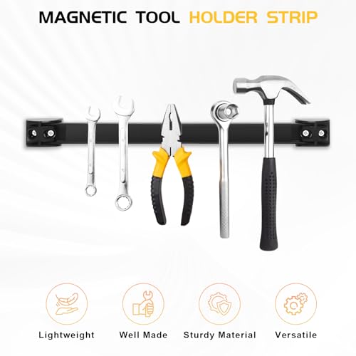 DGSL Heavy Duty Magnetic Tool Holder, 5 Pack 24" Wall Mount Organizer - size: 24 In x 5
